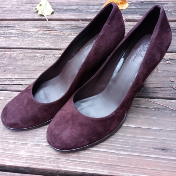 Cole Haan NikeAir Pumps 3.5" Heels Brown Suede Size 8.5B EUC. 126pem - Picture 2 of 10